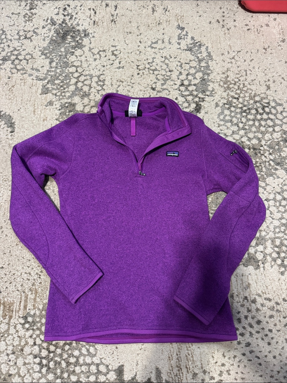 Patagonia Better Sweater Purple Fleece 1/4 Zip Jacket Pullover Women Size M